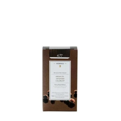 Korres Argan Oil Advanced Colorant Hair Dye 4.77 Dark Chocolate Brown