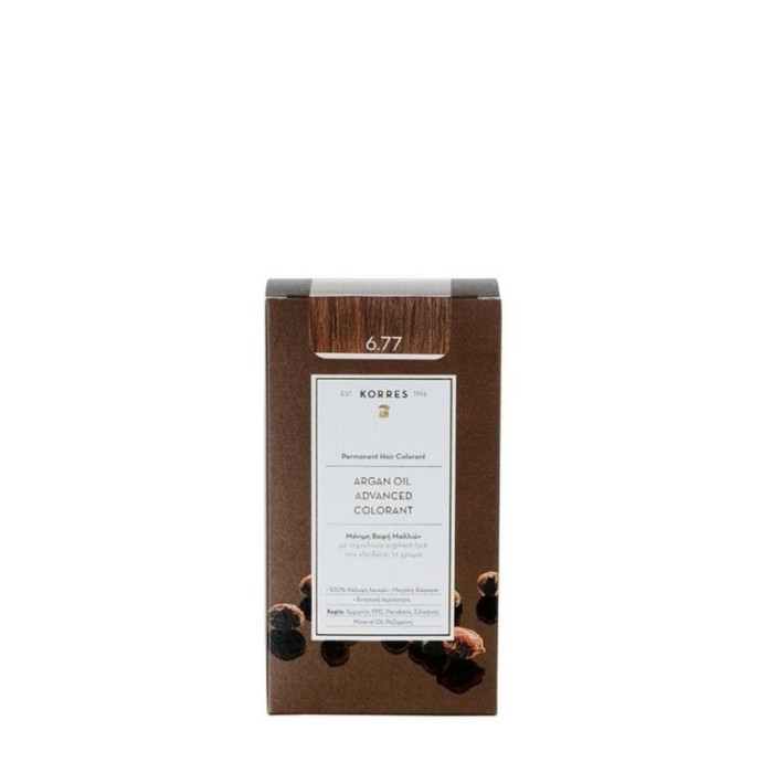 Korres Argan Oil Advanced Colorant Hair Dye 6.77 Praline