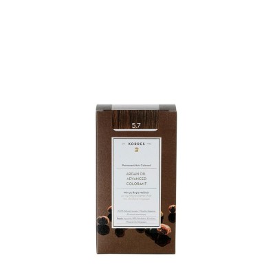 Korres Argan Oil Advanced Colorant Hair Dye 5.7 Chocolate Brown