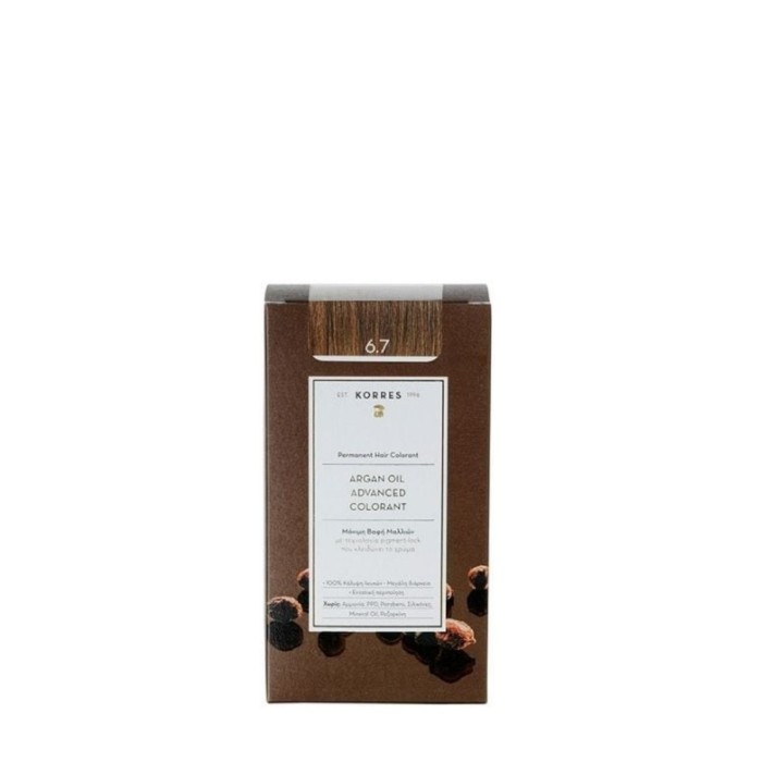 Korres Argan Oil Advanced Colorant Hair Dye 6.7 Cocoa