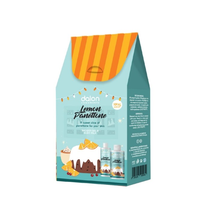 Dalon XMAS PACK Lemon Panettone (Body Milk 200ml + Shower Gel 300ml)