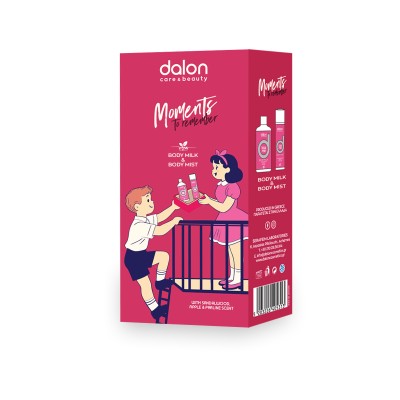 Dalon Gift Box Kiss Me Body Mist 100ml - Body Milk 200ml
