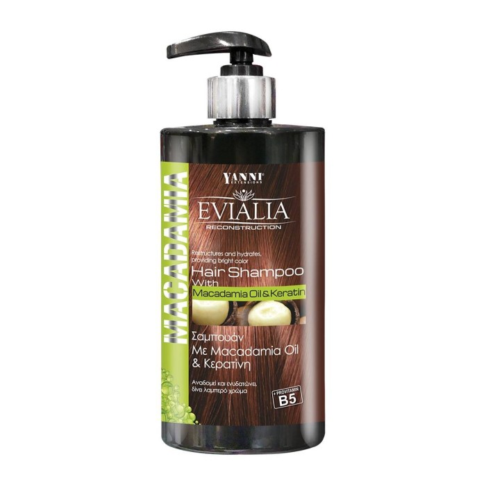 Evialia Macadamia Oil & Keratin Hair Shampoo 500ml