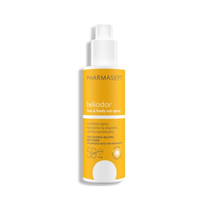 Pharmasept Heliodor Αντηλιακό Spray Προσώπου & Σώματος SPF50 165g