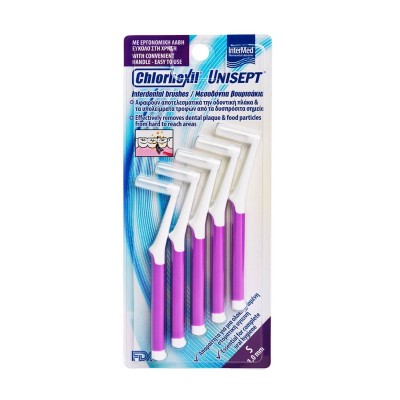 Chlorhexil Interdental Brushes S 1.0mm Purple, 5pcs