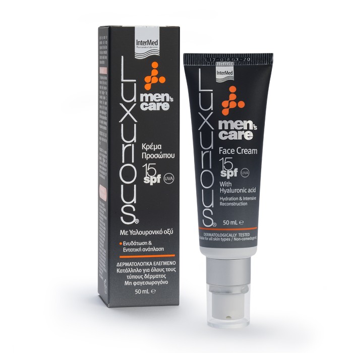Luxurious Men’s Care - Ανδρική Κρέμα Προσώπου SPF15, 50ml
