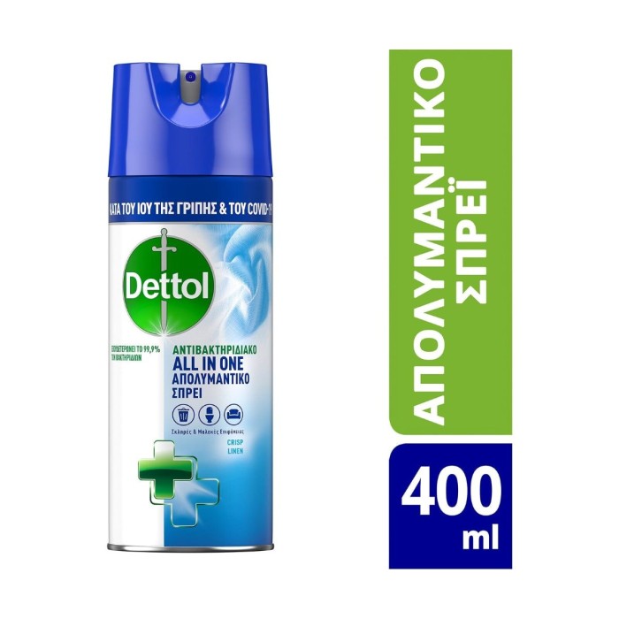 Dettol All In One Crisp LinenDisinfectant Spray 400ml