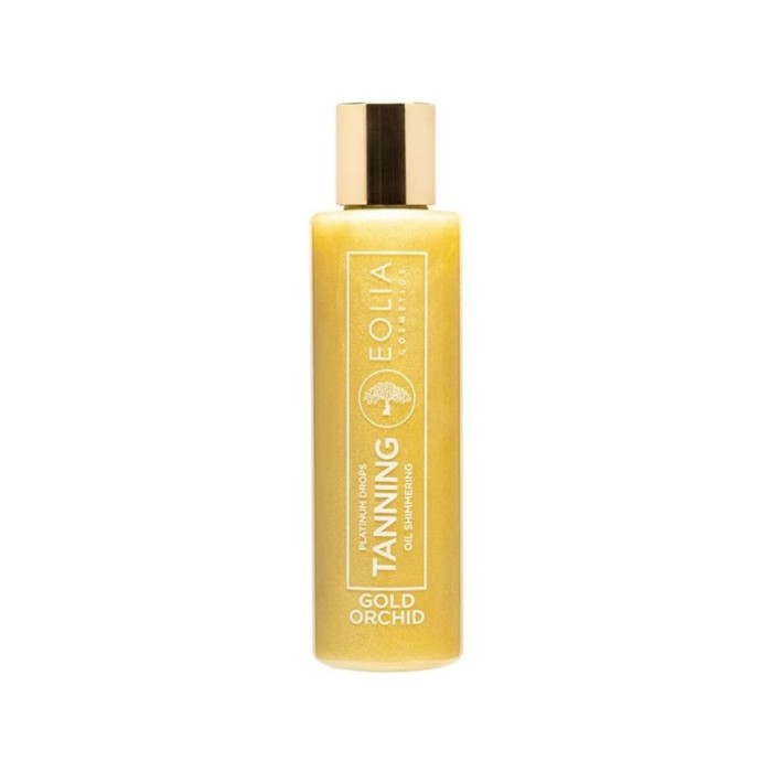 Eolia Sun Tanning Oil Shimmering Platinum Drops Gold Orchid 150ml