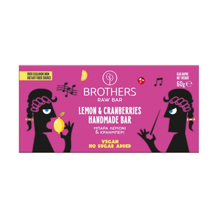 Brothers Lemon Cranberries Bar 60gr