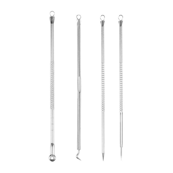 Blackhead Extraction Comedones Acne Stainless Steel 4 items
