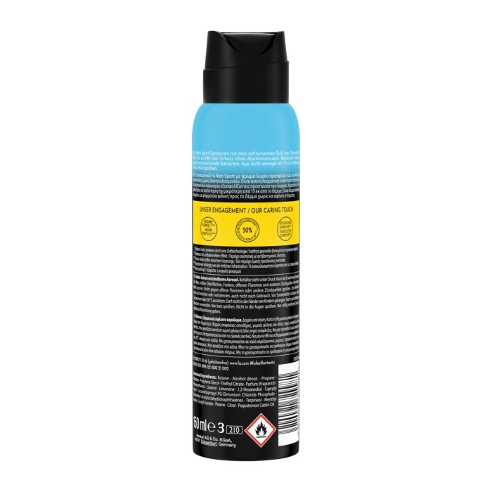 Fa Men Sport Vitalizing Scent Deodorant Spray 150ml