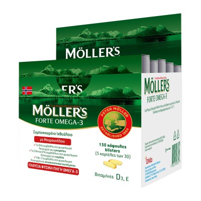 Moller’s Forte Omega-3 150 Κάψουλες (5x30 τμχ)