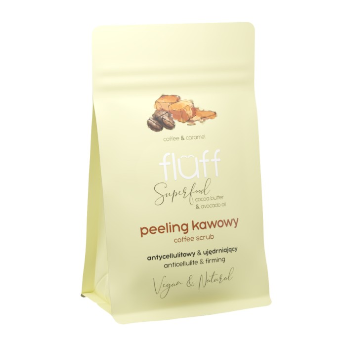Fluff Caramel-Coffee Dry Body Peeling 100gr