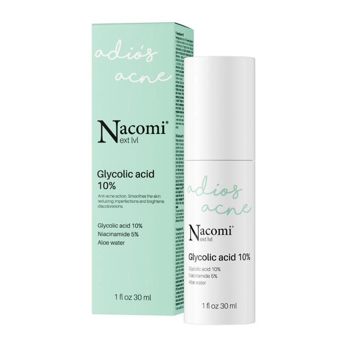 Nacomi Glycolic Acid 10% Face Serum Ορός Προσώπου με Γλυκολικό Οξύ 30ml