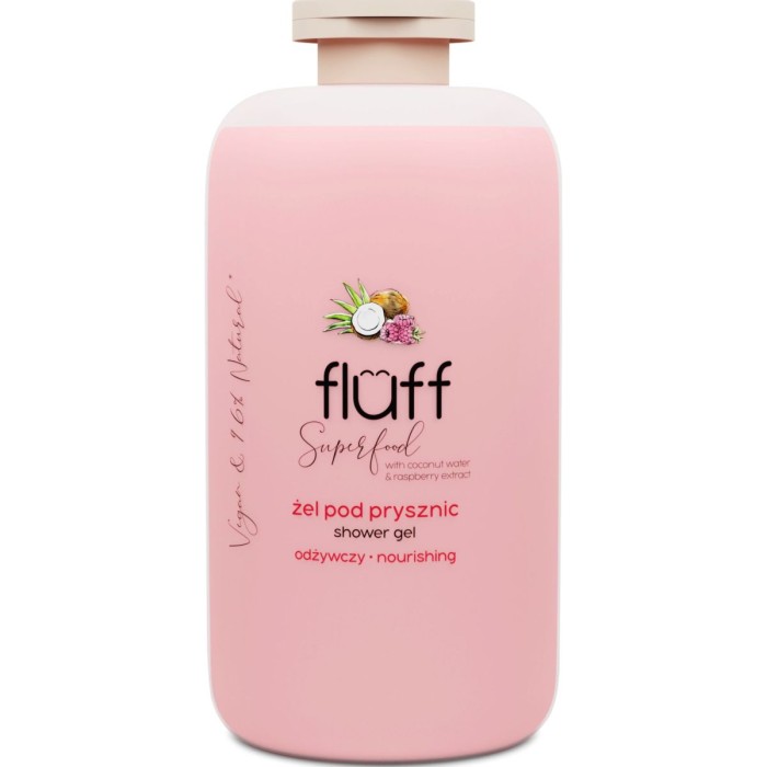 Fluff Coconut & Raspberry Αφρόλουτρο Θρεπτικό 500ml