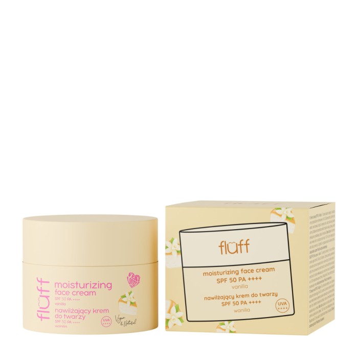 Fluff Vanilla Ενυδατική Κρέμα Προσώπου  SPF50 50ml