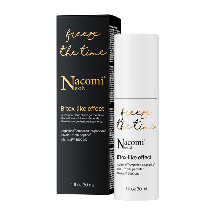 Nacomi Freeze The Time Face Serum BTox Like Effect Ορός Προσώπου 30ml