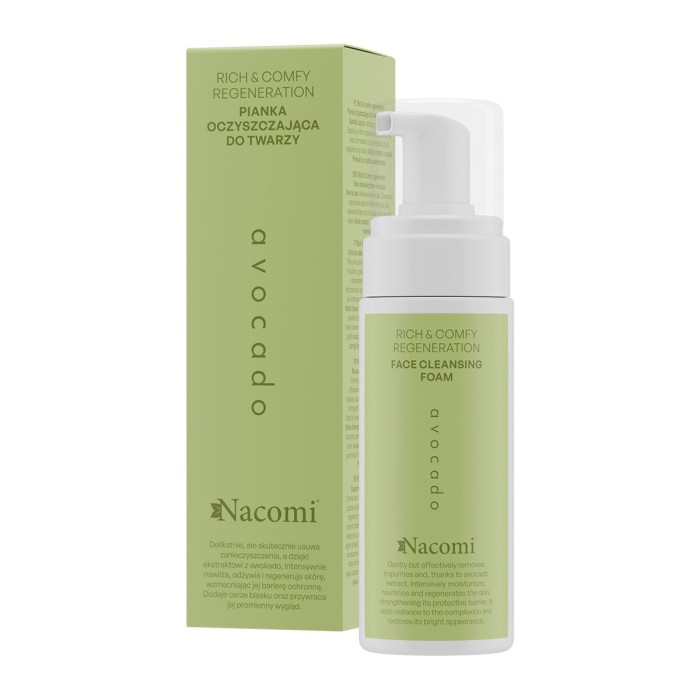 Nacomi Rich&Comfy Regeneration Avocado Face Cleansing Foam 150ml
