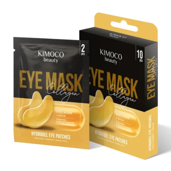Kimoco Beauty Hydrogel, Collagen & Colloidal Gold Μάσκα Ματιών 10τμχ