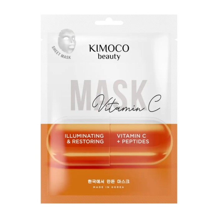 Kimoco Beauty Vitamin C & Peptides Μάσκα Προσώπου 23ml