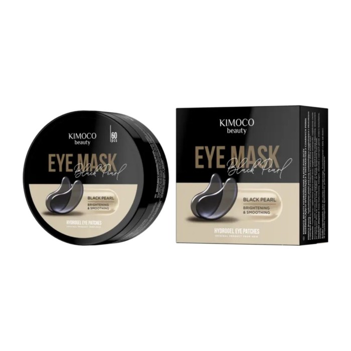 Kimoco Beauty Hydrogel, Black Pearl Eye Mask 60pcs