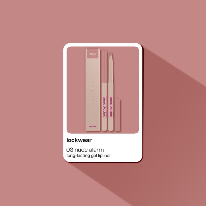 Poppy Head Lipliner Lockwear 03 Nude Alarm