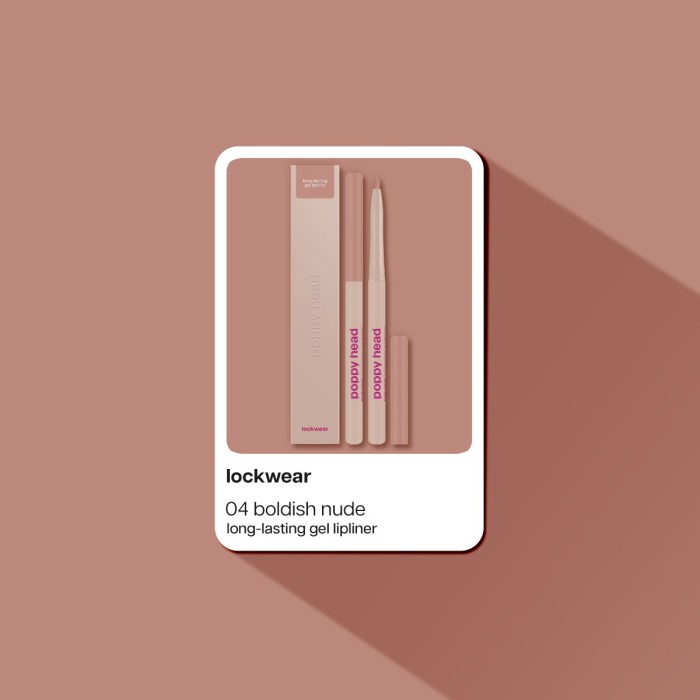 Poppy Head Lipliner Lockwear 04 Boldish Mood