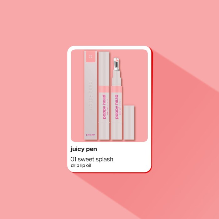 Poppy Head Lip Oil Juicy Pen 01 Sweet Splash