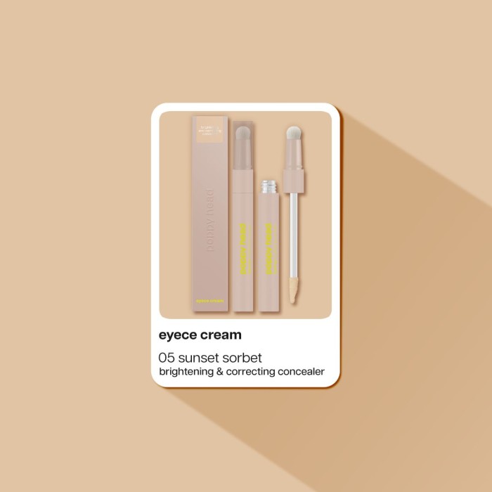 Poppy Head Concealer Eyece Cream 05 Sunset Sorbet