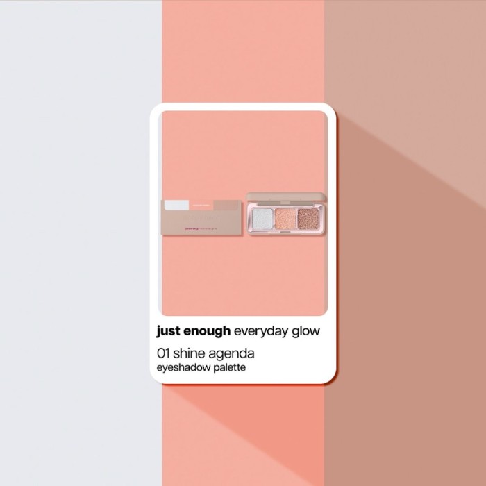Poppy Head Eyeshadow Palette Just Enough Everyday Glow 01 shine agenda