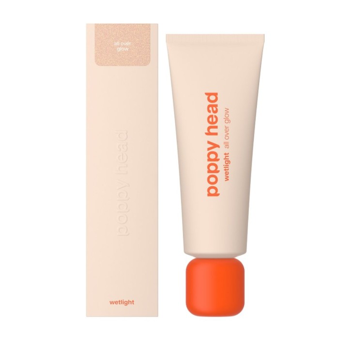 Poppy Head Face & Body Highlighter Wetlight All Over Glow 02 Glitterini