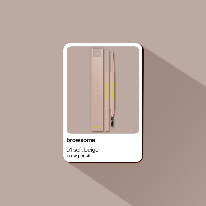 Poppy Head Eyebrow Pencil Browsome 01 Soft Taupe