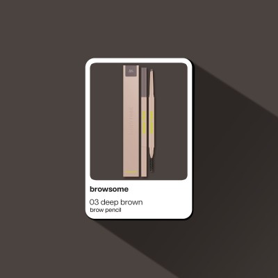 Poppy Head Eyebrow Pencil Browsome 03 Deep Brown