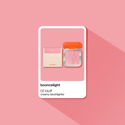 Poppy Head 2in1 Creamy Blush & Highlihter Bouncelight 02 Bluff
