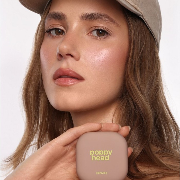 Poppy Head Pressed Powder Skinivine 01 Barely