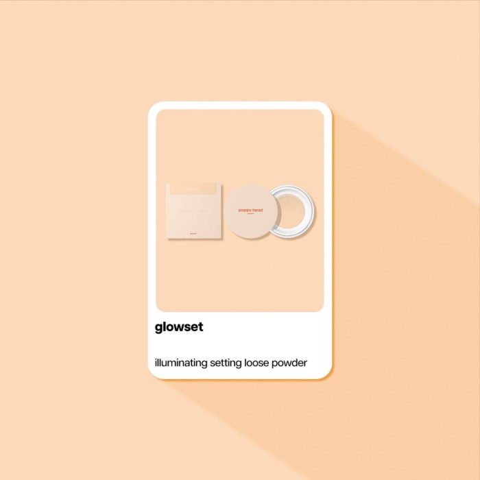 Poppy Head Glowset Setting Loose Powder