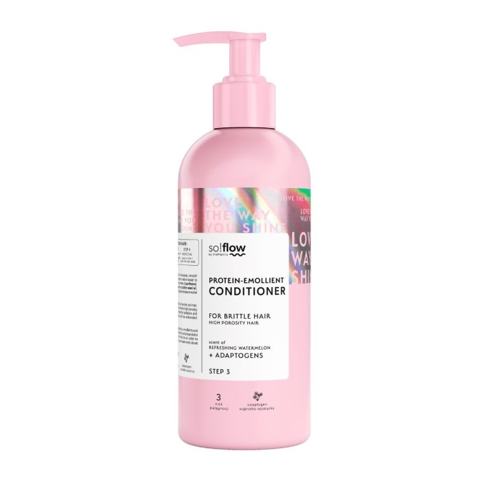 So!Flow Protein Emollient Conditioner for Porosity & Brittle Hair - Watermelon Μαλακτική Μαλλιών 400 ml