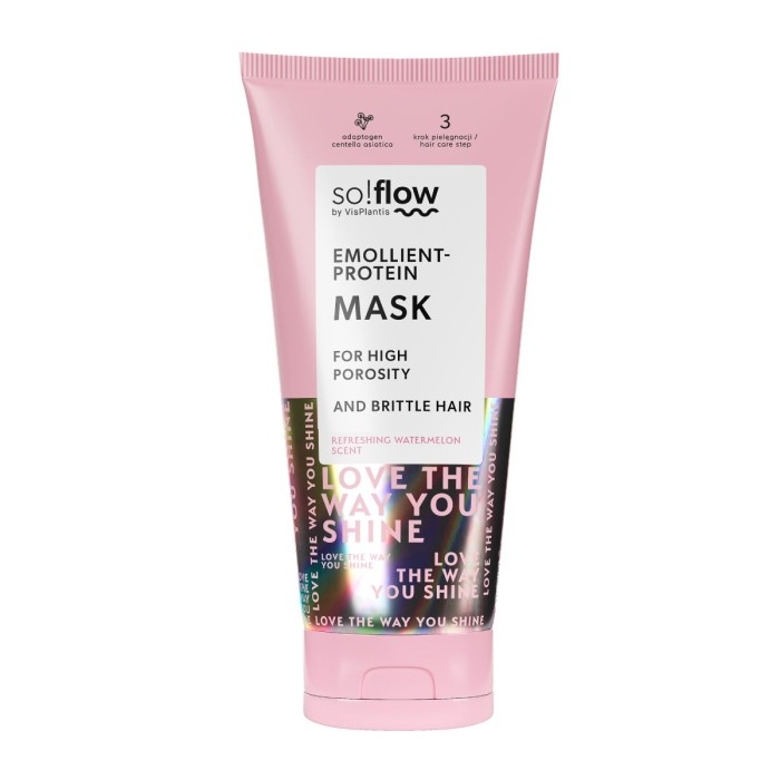 So!Flow Protein Emollient Mask for Porosity & Brittle Hair - Watermelon Μάσκα Μαλλιών 200 ml