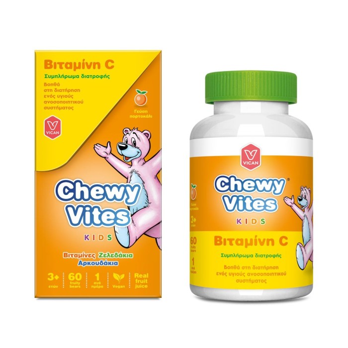Chewy Vites Kids Βιταμίνη C Συμπληρώματα Διατροφής 60τμχ