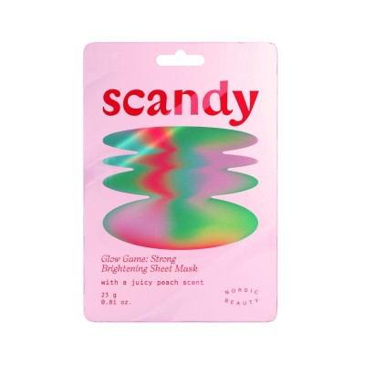 Scandy Glow Game: Strong Brightening Sheet Mask Υφασμάτινη Μάσκα Προσώπου 1τμχ