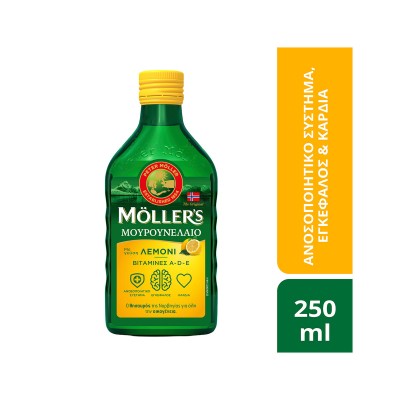 Moller’s Μουρουνέλαιο Γεύση Λεμόνι 250ml
