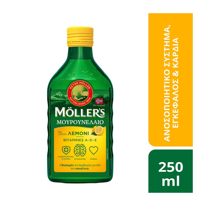 Mφller’s Cod Liver Oil Lemon 250ml Wellness