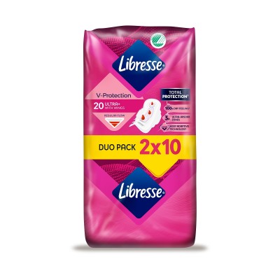 Libresse Ultra Normal Sanitary Pads with Wings, 20pcs