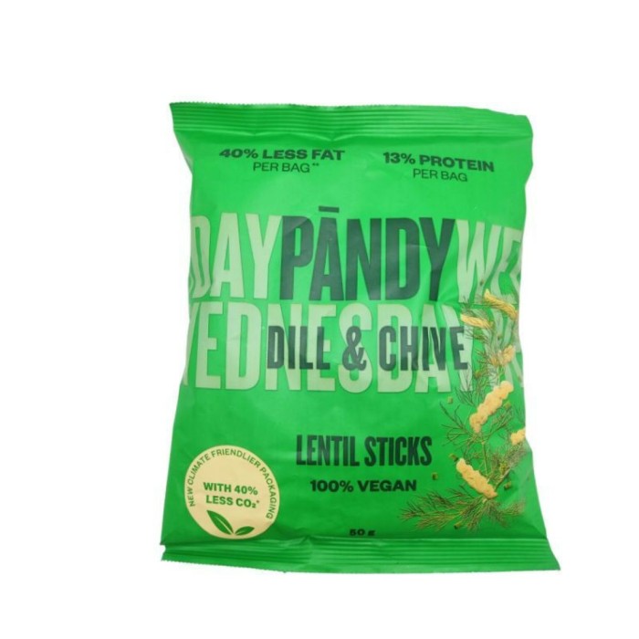 Pandy Protein Lentil Chips with Dill & Chive Flavor 50gr