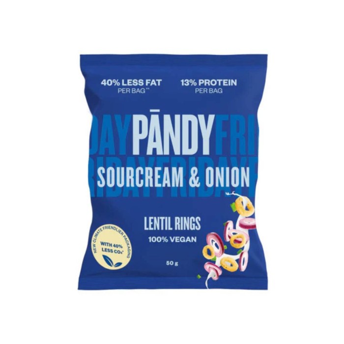Pandy Protein Lentil Chips with Cream & Onion Flavor 50gr