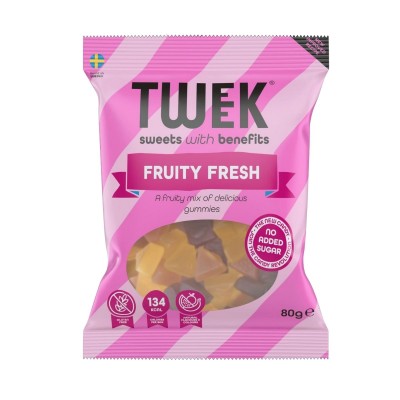 Tweek Fruity Fresh Ζελεδάκια Χωρίς Ζάχαρη, 80g