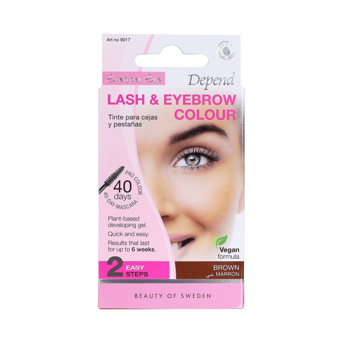 Depend Lash & Eyebrow Colour Brown Βαφή Βλεφαρίδων και Φρυδιών