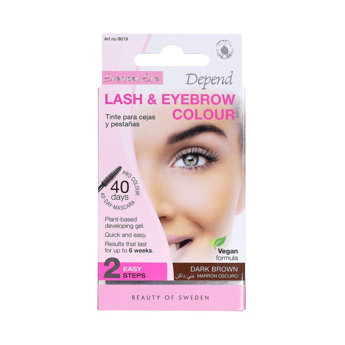 Depend Lash & Eyebrow Colour Dark Brown Βαφή Βλεφαρίδων και Φρυδιών