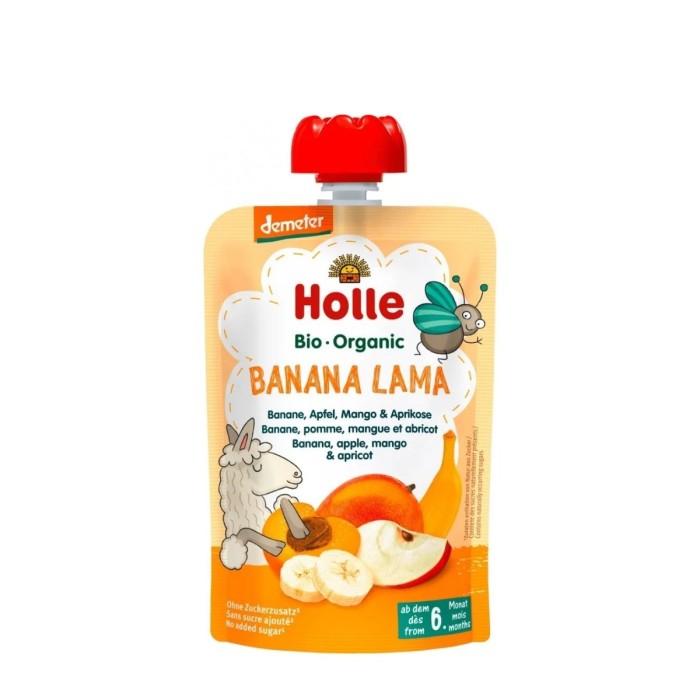 Holle Baby Puree Banana-Apple-Mango-Apricot 100g