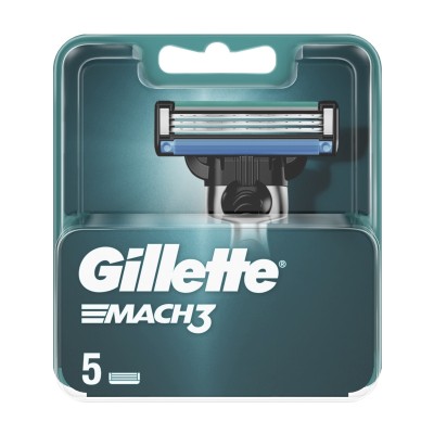 Gillette Mach3 Men’s Razor Blade Refills, 5pcs